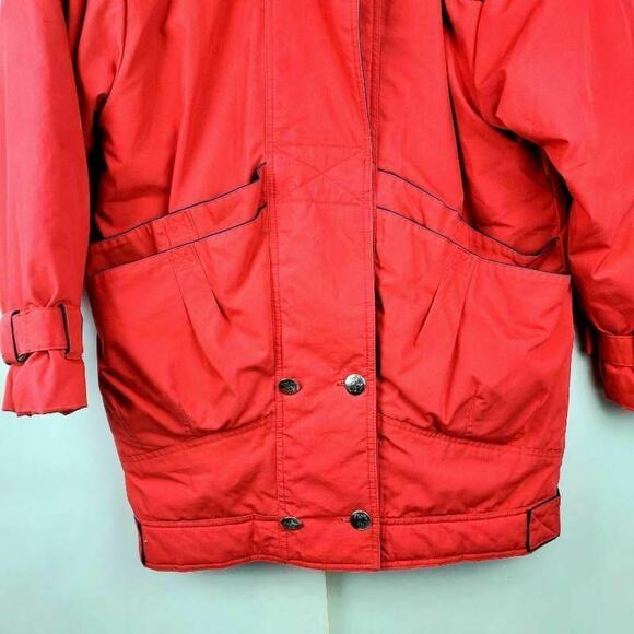 Mulberry Street Womens Jacket Coat Red Hook Loop Pockets Long Sleeve Buttons S - Picture 4 of 12
